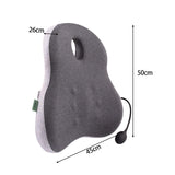 Maxbell Office Chair Waist Cushion Lumbar Support Pillow for Car Watching TV grey