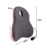 Maxbell Office Chair Waist Cushion Lumbar Support Pillow for Car Watching TV pink