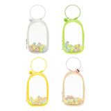 Maxbell Portable Figures Storage Bag PVC Clear Tiny Pouch Hanging Figure Storage Bag White