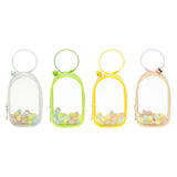 Maxbell Portable Figures Storage Bag PVC Clear Tiny Pouch Hanging Figure Storage Bag White