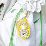 Maxbell Portable Figures Storage Bag PVC Clear Tiny Pouch Hanging Figure Storage Bag White