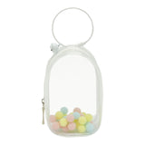 Maxbell Portable Figures Storage Bag PVC Clear Tiny Pouch Hanging Figure Storage Bag White