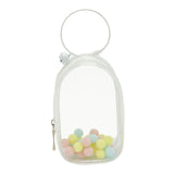 Maxbell Portable Figures Storage Bag PVC Clear Tiny Pouch Hanging Figure Storage Bag White