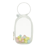 Maxbell Portable Figures Storage Bag PVC Clear Tiny Pouch Hanging Figure Storage Bag White