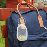 Maxbell Portable Figures Storage Bag PVC Clear Tiny Pouch Hanging Figure Storage Bag White