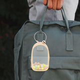 Maxbell Portable Figures Storage Bag PVC Clear Tiny Pouch Hanging Figure Storage Bag Pink