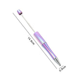Maxbell 10x Beadable Pen Rollerball Pen Creative for Office Supplies School Students violet