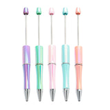 Maxbell 10x Beadable Pen Rollerball Pen Creative for Office Supplies School Students violet
