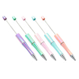 Maxbell 10x Beadable Pen Rollerball Pen Creative for Office Supplies School Students violet