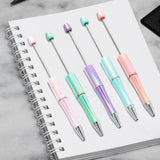 Maxbell 10x Beadable Pen Rollerball Pen Creative for Office Supplies School Students violet