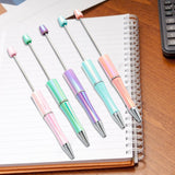 Maxbell 10x Beadable Pen Rollerball Pen Creative for Office Supplies School Students violet