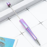 Maxbell 10x Beadable Pen Rollerball Pen Creative for Office Supplies School Students violet