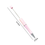 Maxbell 10x Beadable Pen Rollerball Pen Creative for Office Supplies School Students light pink