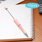 Maxbell 10x Beadable Pen Rollerball Pen Creative for Office Supplies School Students pink
