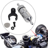 Maxbell RC Car Oil Fuel Filters Metal Oil Fuel Filters for RC 1:8 Hobby Car Vehicles