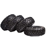 Maxbell 4Pcs RC Tire Wheels for 1/16 1/12 Scale Wear Resistant Tyres Set for B14 B24