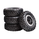 Maxbell 4Pcs RC Tire Wheels for 1/16 1/12 Scale Wear Resistant Tyres Set for B14 B24