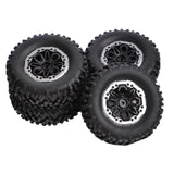 Maxbell 4Pcs RC Tire Wheels for 1/16 1/12 Scale Wear Resistant Tyres Set for B14 B24