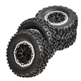 Maxbell 4Pcs RC Tire Wheels for 1/16 1/12 Scale Wear Resistant Tyres Set for B14 B24