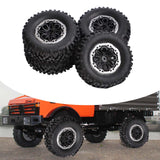 Maxbell 4Pcs RC Tire Wheels for 1/16 1/12 Scale Wear Resistant Tyres Set for B14 B24