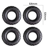 Maxbell 4Pcs RC Tire Wheels for 1/16 1/12 Scale Wear Resistant Tyres Set for B14 B24