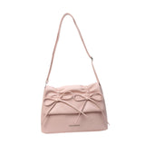 Maxbell Women Underarm Bag with Bowknot Decor Elegant Medium Size Purse Shoulder Bag Pink