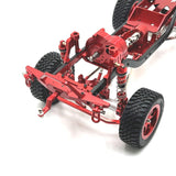 Maxbell 1/12 RC Car Front Bumper Metal RC Car Bumper for MN128 RC Car Model DIY Accs red