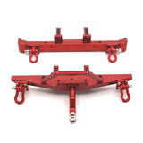 Maxbell 2x 1/12 RC Car Bumper (Front and Rear) Parts Replacement for MN128 RC Trucks red