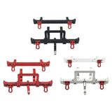 Maxbell 2 Pieces 1/12 RC Front Rear Bumper Upgrade Part for MN82 LC79 RC Crawler DIY black