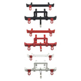 Maxbell 2 Pieces 1/12 RC Front Rear Bumper Upgrade Part for MN82 LC79 RC Crawler DIY black