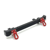 Maxbell 2 Pieces 1/12 RC Front Rear Bumper Upgrade Part for MN82 LC79 RC Crawler DIY black