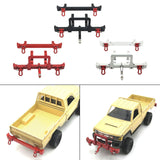 Maxbell 2 Pieces 1/12 RC Front Rear Bumper Upgrade Part for MN82 LC79 RC Crawler DIY black