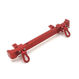 Maxbell 2 Pieces 1/12 RC Front Rear Bumper Upgrade Part for MN82 LC79 RC Crawler DIY red