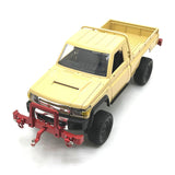 Maxbell 2 Pieces 1/12 RC Front Rear Bumper Upgrade Part for MN82 LC79 RC Crawler DIY red