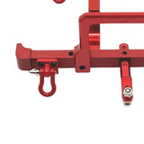 Maxbell 2 Pieces 1/12 RC Front Rear Bumper Upgrade Part for MN82 LC79 RC Crawler DIY red