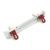 Maxbell 2 Pieces 1/12 RC Front Rear Bumper Upgrade Part for MN82 LC79 RC Crawler DIY silver