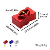 Maxbell RC Differential Locker Spool Replacement for 1/10 Scale Remotes Control Cars Red