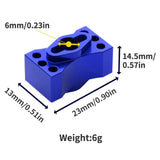 Maxbell RC Lock Straight Shaft Stable for 1/8 Scale Remotes Control Cars Accessories Blue