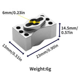 Maxbell RC Lock Straight Shaft Stable for 1/8 Scale Remotes Control Cars Accessories Argent