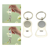 Maxbell Bottle Opener Key Chain Unique Key Holder Hanging Decoration Keyring for Bar 2.9cmx6.6cm