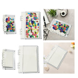 Maxbell Loose Page Diary Book Creative Stationery for Journaling Drawing Note Taking A7 Clear