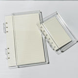 Maxbell Loose Page Diary Book Creative Stationery for Journaling Drawing Note Taking A7 Clear
