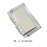 Maxbell Loose Page Diary Book Creative Stationery for Journaling Drawing Note Taking A7 Clear