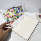Maxbell Loose Page Diary Book Creative Stationery for Journaling Drawing Note Taking A5 Heart