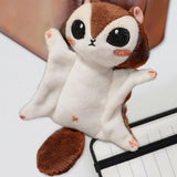 Maxbell Cute Squirrel Key Chain Soft Realistic Car Pendant Birthday Gift Key Pendant Brown