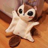 Maxbell Cute Squirrel Key Chain Soft Realistic Car Pendant Birthday Gift Key Pendant Brown