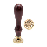 Maxbell Wooden Handle Sealing Wax Stamp Easy to Use for Notebooks Packages Envelopes A