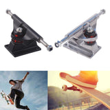 Maxbell Skateboard Truck Professional Aluminum Alloy Skateboard Pad Skateboard Wheel black