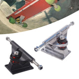 Maxbell Skateboard Truck Professional Aluminum Alloy Skateboard Pad Skateboard Wheel black