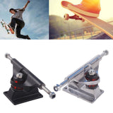 Maxbell Skateboard Truck Professional Aluminum Alloy Skateboard Pad Skateboard Wheel black